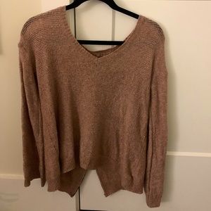 Zipper Back Sweater